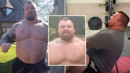 Eddie Hall Shows Off His Remarkable Body Transformation After Doing 100 Sit-Ups A Day