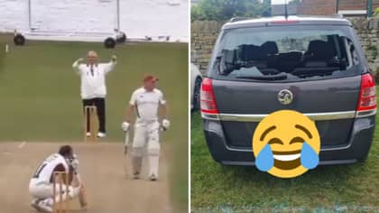 Sunday League Batsman Hits Six And Smashes His Own Windscreen