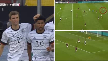 Mats Hummels Produced A Stunning Outside Of The Boot Assist From His Own Half For Serge Gnabry