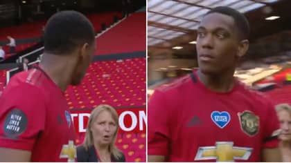 Anthony Martial's Hilarious Reaction At The Final Whistle After Scoring Hat-Trick For Manchester United
