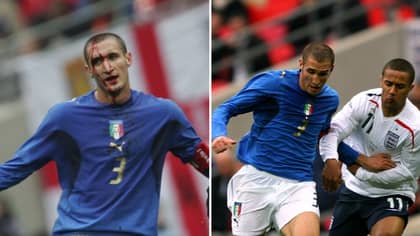 Giorgio Chiellini Captained Italy Under 21's In First Official Game At New Wembley 14 Years Ago