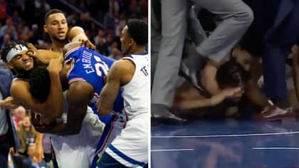 NBA Player Ben Simmons Makes Opponent 'Tap Out' After Putting Him In Rear-Naked Choke Hold