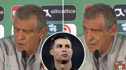 Portugal Manager Loses His Cool Over Constant Cristiano Ronaldo Questions