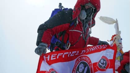 Terminally Ill Sheffield Wednesday Fan Plants Sheffield United Flag On Top Of Everest For Charity