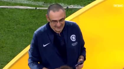 When Maurizio Sarri Couldn't Hide His Delight At Winning A Title