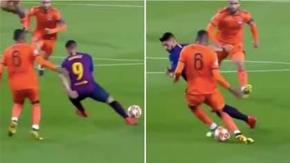 Luis Suarez Destroys Lyon’s Marcelo Guedes Without Even Touching The Ball 