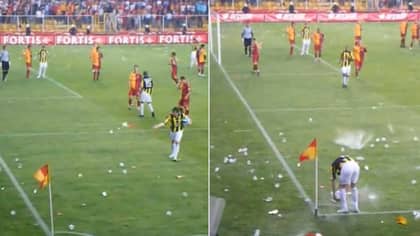 Fenerbahce Try And Take A Corner Against Galatasaray And It's Genuinely Frightening To Watch