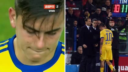 Paulo Dybala In Tears After Suffering Injury In Cagliari Win
