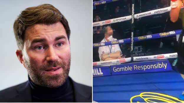 Eddie Hearn Says Boxing Judge Should Be 'Immediately Removed' For What He Was Caught Doing During Fight