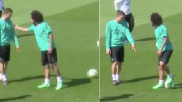 Marcelo's No Look Touch In Real Madrid Training Is Truly Outrageous 