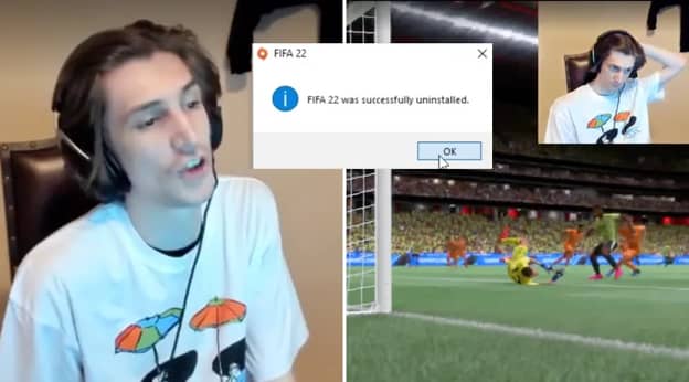 Streamer Rage Quits And Uninstalls FIFA 22 After Getting Destroyed In Ultimate Team