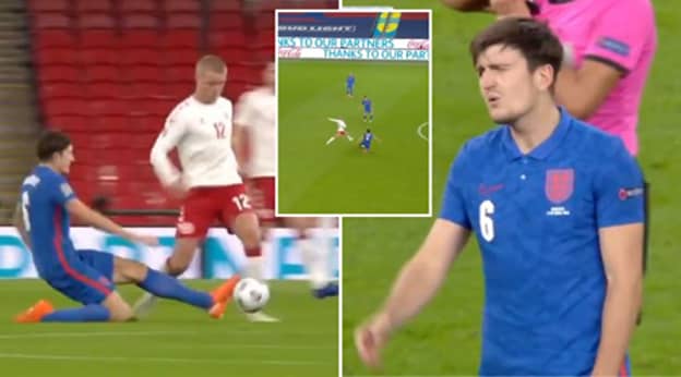 Harry Maguire Sent Off For England Vs Denmark After A Disastrous 31 Minutes 