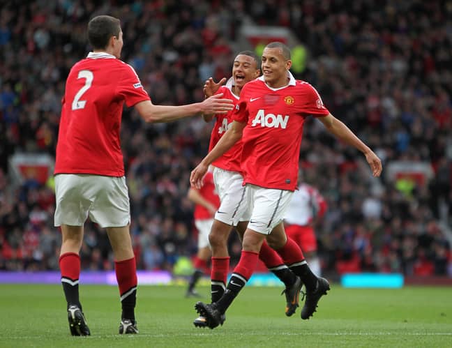 Morrison playing for United's youth team. Image: PA Images