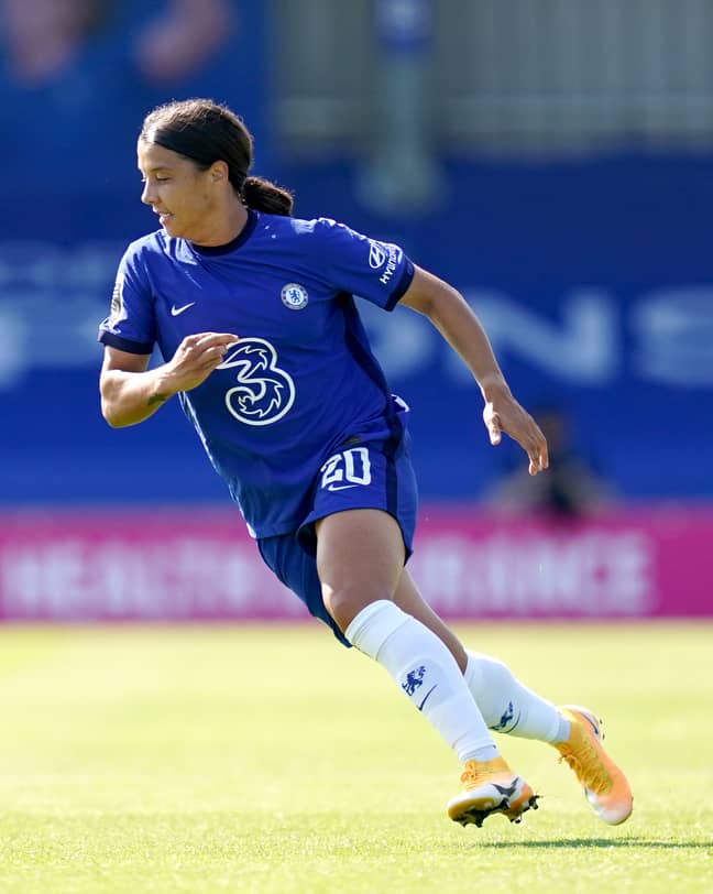 Sam Kerr in action for Chelsea. Credit: PA