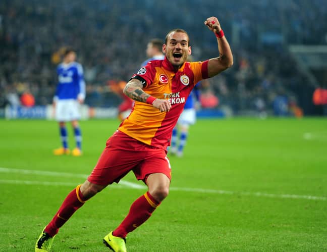 Sneijder had a good time in Turkey. Image: PA Images.