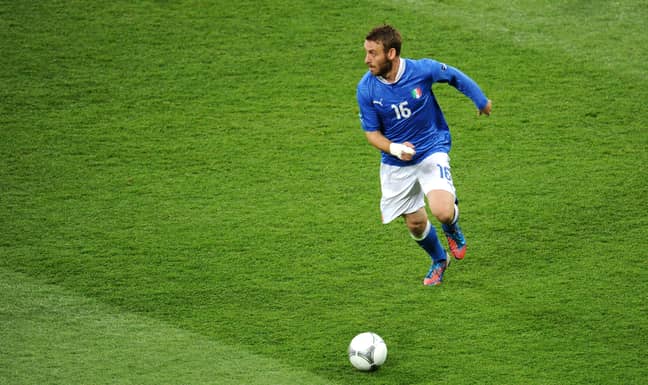 PA: Daniele De Rossi in action for Italy.