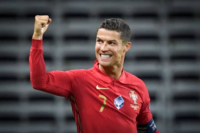 Ronaldo celebrates. Image: PA Images