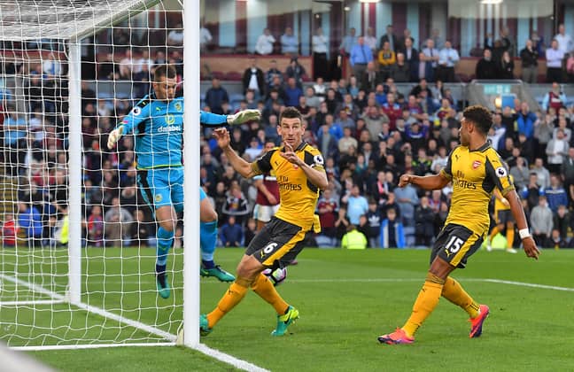 Koscielny scored a controversial winner with his hands. Image: PA Images
