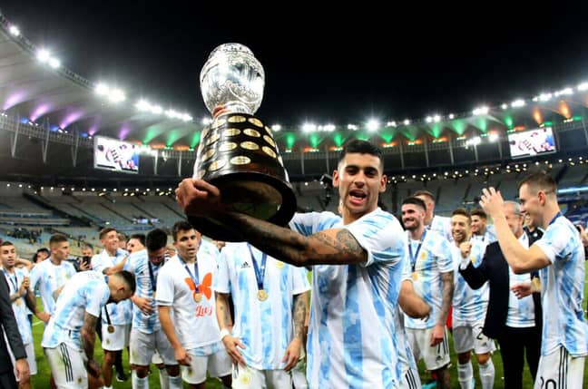 Cristian Romero recently won the Copa America with Argentina after beating Brazil in the final