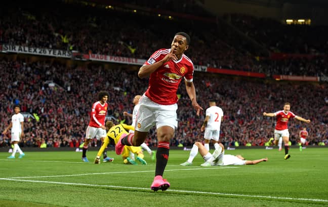 PA: Anthony Martial scored on his Premier League debut.