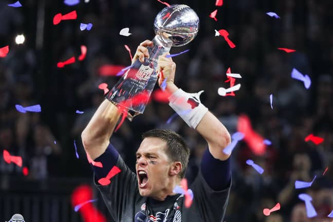 Tom Brady celebrates an incredible victory. Image: PA Images