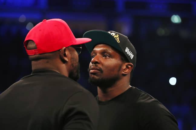 Whyte and Chisora square up. Image: PA Images