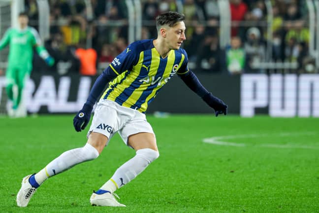 Ozil playing for Fenerbahce recently. Image: PA Images
