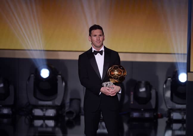 Messi has won the Ballon d'Or a record five times. Image: PA Images