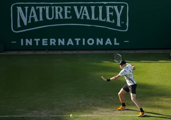 Edmund playing in the Nature Valley International on Wednesday. Image: PA Images