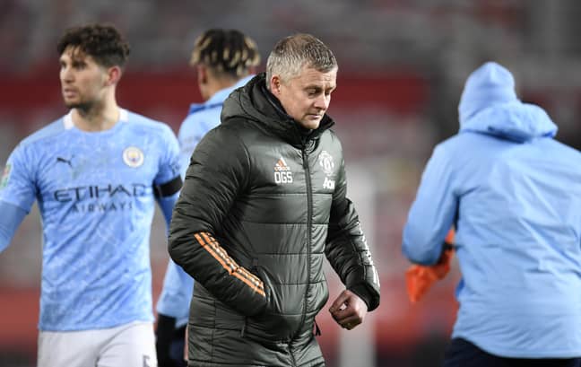 United's loss to City in the Carabao Cup semi final was his second defeat at the same stage to the same opponents in just over a year. Image: PA Images
