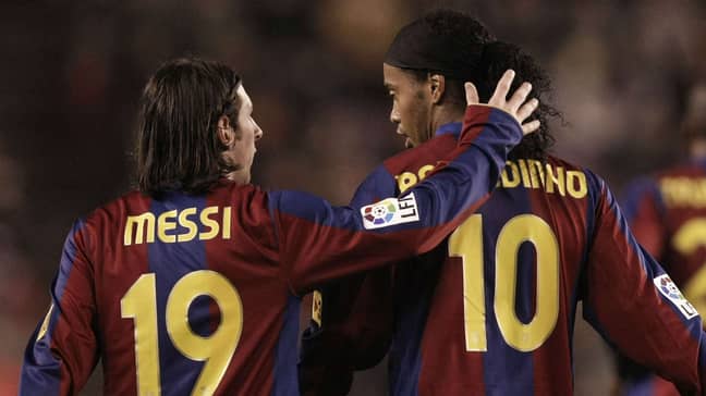 Lionel Messi became Barcelona's number 10 in 2008 after Ronaldinho departed for AC Milan
