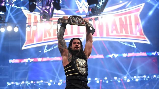 Reigns is one of WWE's biggest stars, pictured here becoming WWE Champion at WrestleMania 32. (Image Credit: WWE)