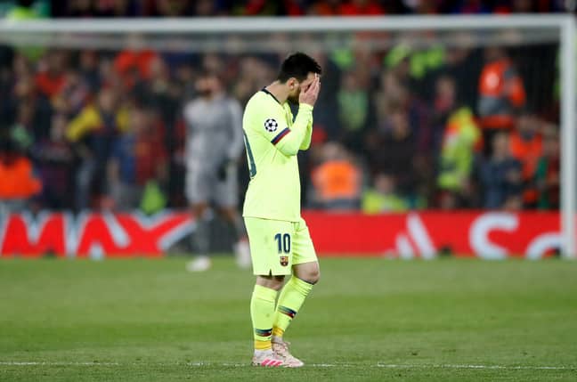 Messi dejected after the final whistle. Image: PA Images