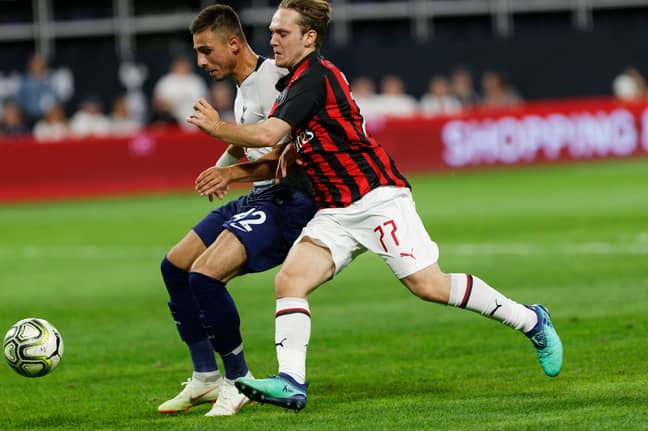 There's not much evidence of Halilovic playing for Milan. Image: PA Images