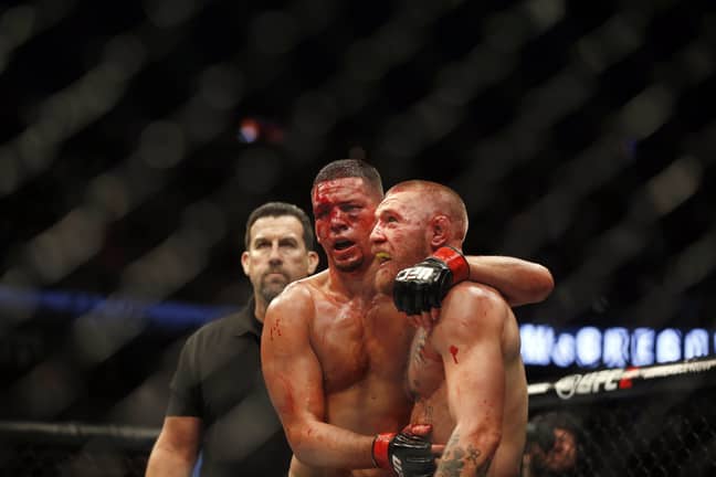 Diaz and McGregor ended as bloody messes in their previous two fights. Image: PA Images