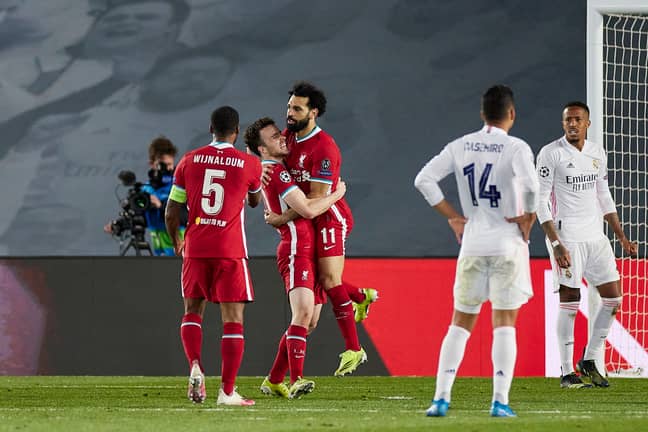 Salah's goal gives Liverpool a chance. Image: PA Images