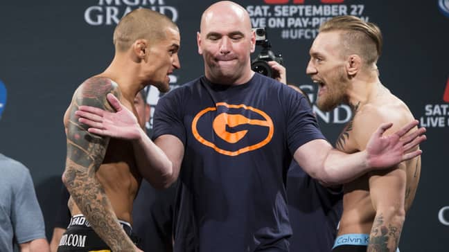 Conor McGregor and Dustin Poirier. Credit: UFC ANZ