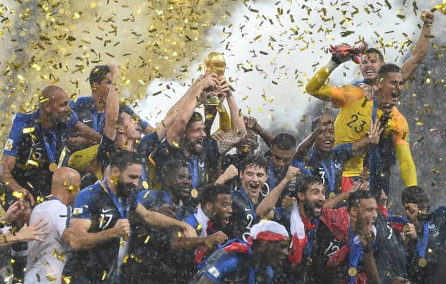 France celebrate winning the World Cup in Russia. Image: PA Images