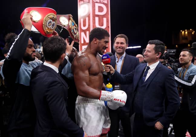 Anthony Joshua reclaimed the WBA, IBF and WBO belts he lost to Andy Ruiz Jr in June