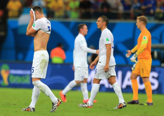 England players leave the pitch after losing to Italy. Image: PA Images
