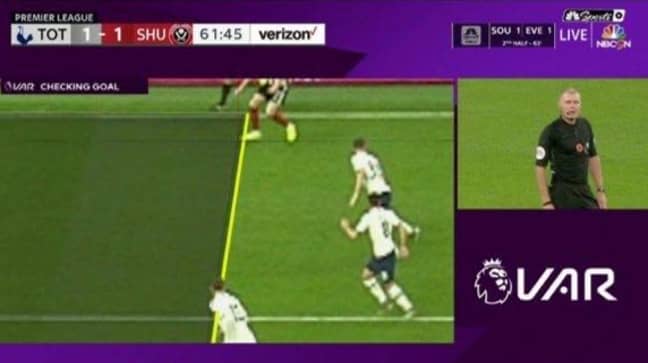 At least this would have been onside. Image: NBC