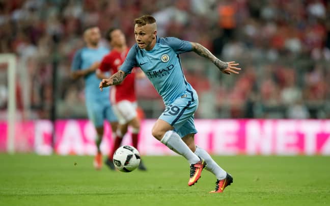 Angelino playing for the City youth team. Image: PA Images