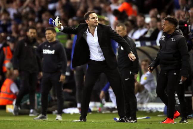 Lampard will manage Derby in the Championship play-off final on Monday but could be Chelsea boss. Image: PA Images