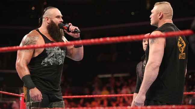 Brock Lesnar and Braun Strowman were also on Raw in North Carolina that night. Image: WWE