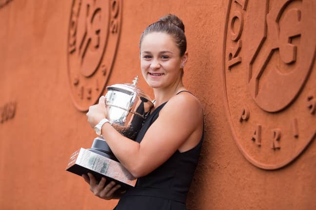 Ash Barty won her very first grand slam at the French Open in 2019. Credit: PA