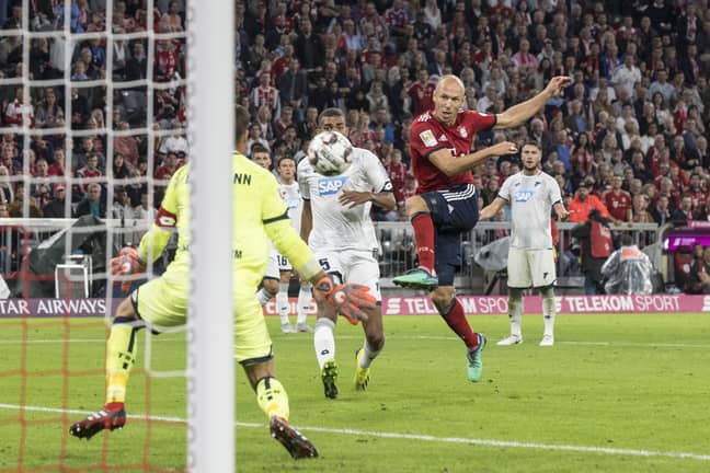 Dread it. Run from it. Arjen Robben's goal after cutting in from the left still arrives. Image: PA Images
