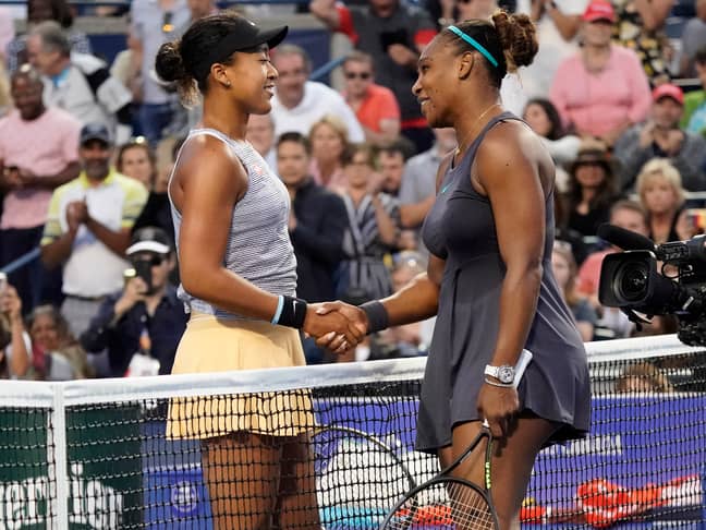 Naomi Osaka and Serena Williams. Credit: PA