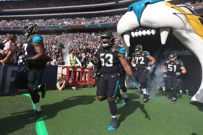 Jaguars arrive on the pitch at Wembley, it could soon be their permanent home. Image: PA Images