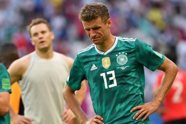 Muller after the full time whistle against South Korea. Image: PA Images
