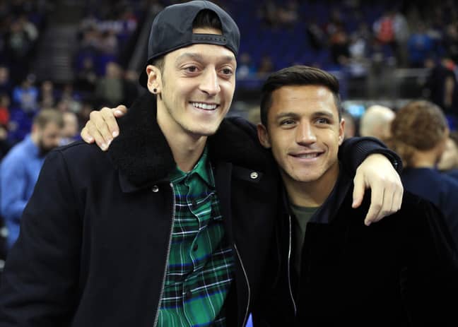 Sanchez and Ozil in happier times. Image: PA Images